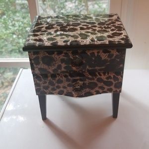 Small Leopard Print Jewelry Box